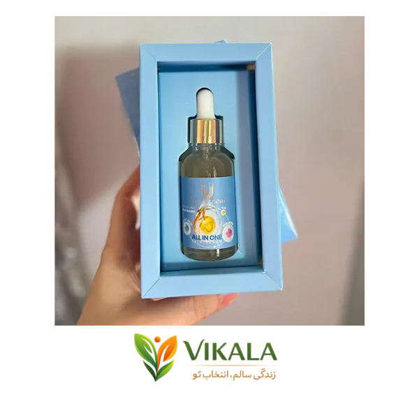  ترکیبات کلیدی سرم همه کاره لاکچری کوین کلاژن و هیالورونیک اسید 